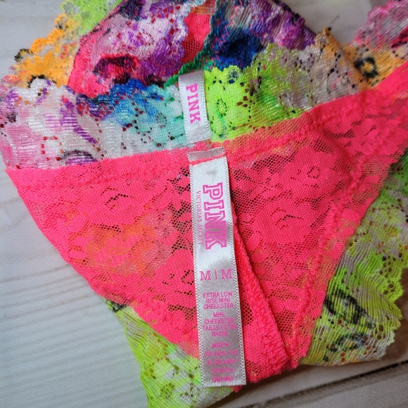 Victoria’s Secret PINK Watercolor Tie Dye Bralette / Matching Cheeky - Picture 6 of 6